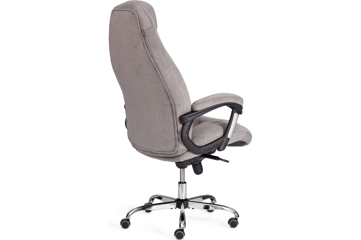 Кресло Tetchair Boss lux флок, серый, 29 19272 - выгодная цена, отзывы ...