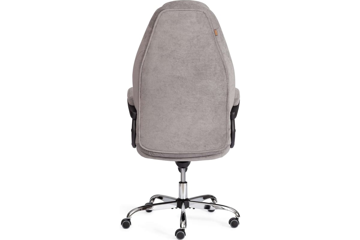 Кресло Tetchair Boss lux флок, серый, 29 19272 - выгодная цена, отзывы ...