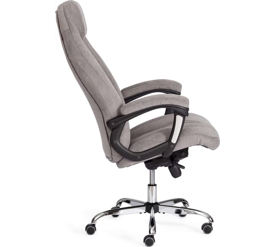 Кресло Tetchair Boss lux флок, серый, 29 19272