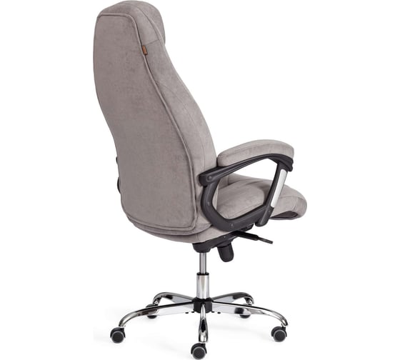 Кресло Tetchair Boss lux флок, серый, 29 19272