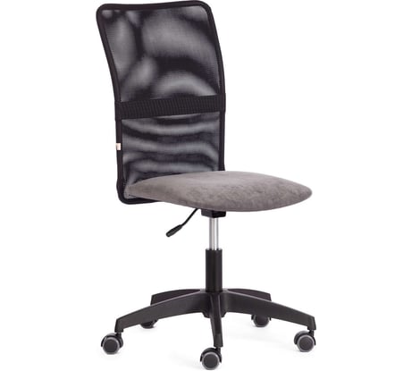 Кресло Tetchair Start флок/ткань, серый/черный, 29/w-11 20539