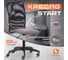 Кресло Tetchair Start флок/ткань, серый/черный, 29/w-11 20539 2