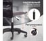 Кресло Tetchair Start флок/ткань, серый/черный, 29/w-11 20539 4