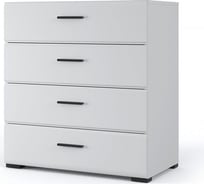 Комод для спальни Йорк КПУП "Калинковичский мебельный комбинат" 4 ящика, белый глянец 00000041134