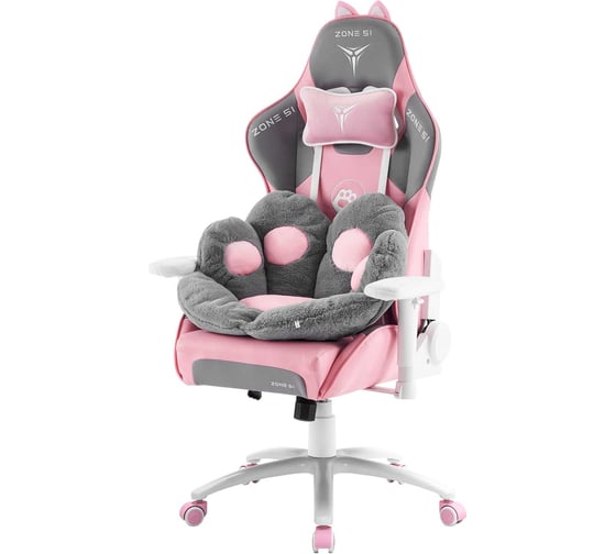 Игровое компьютерное кресло ZONE 51 KITTY MEOW Edition Grey Z51-KIM-GY