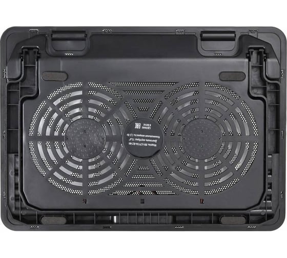 Подставка для ноутбука BURO BU-LCP156-B214H 15.6" 355x255x30 мм, 2xUSB, 2x140 мм FAN, 900 г, металлическая сетка 363708