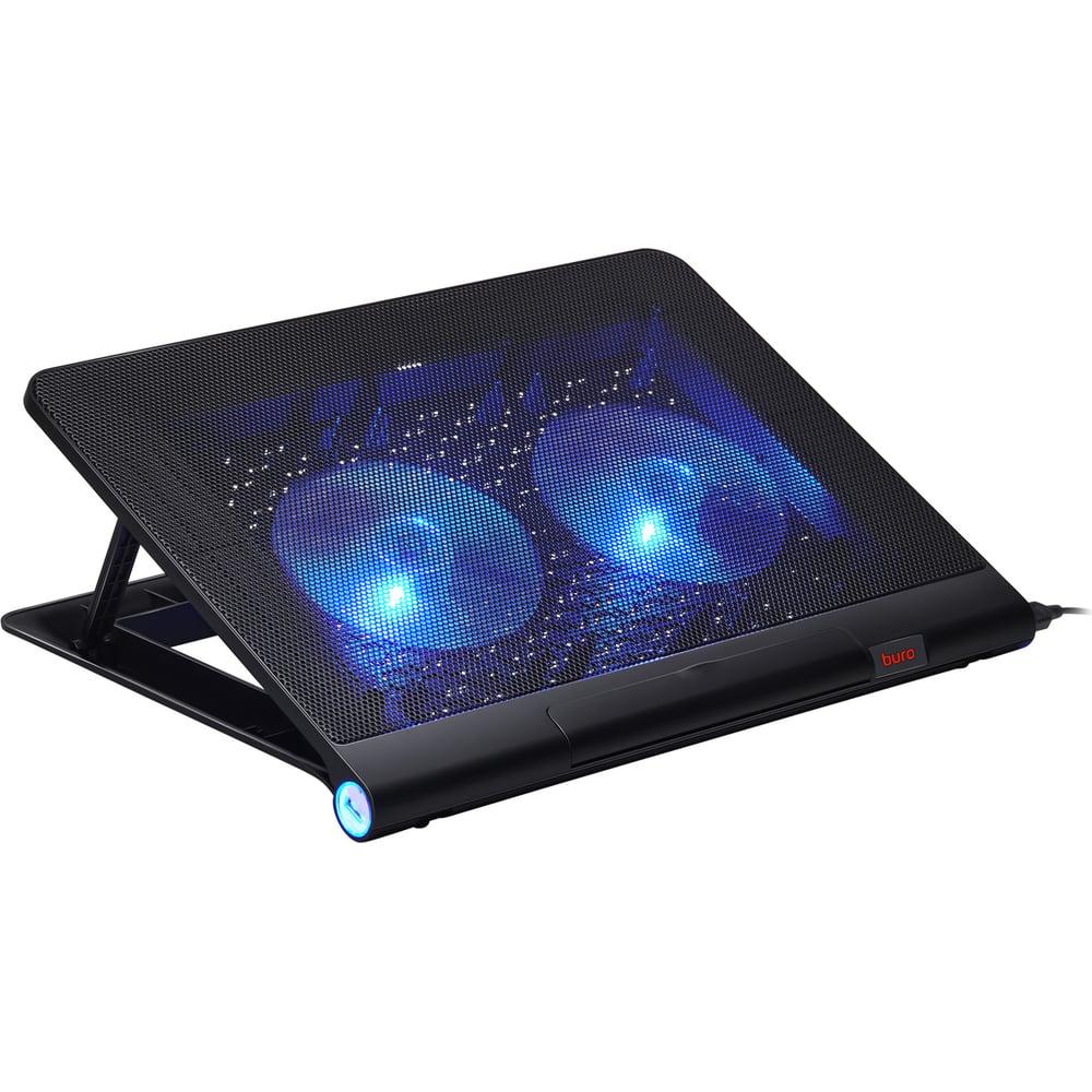 Подставка для ноутбука BURO BU-LCP170-B214 17" 398x300x29 мм, 2xUSB ...