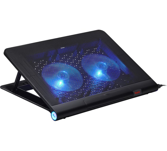 Подставка для ноутбука BURO BU-LCP170-B214 17" 398x300x29 мм, 2xUSB, 2x140 мм FAN, 926 г, металлическая сетка 363710 1