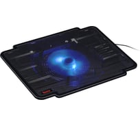 Подставка для ноутбука BURO BU-LCP140-B114 14" 335x265x23 мм, 1xUSB, 1x140 мм FAN, металлическая сетка/пластик 363697