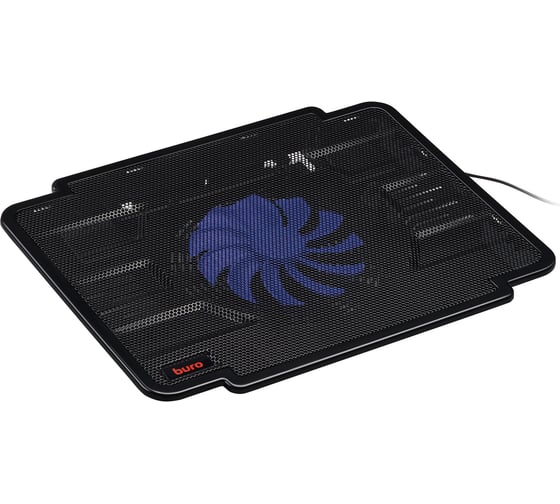 Подставка для ноутбука BURO BU-LCP140-B114 14" 335x265x23 мм, 1xUSB, 1x140 мм FAN, металлическая сетка/пластик 363697
