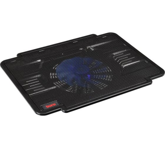 Подставка для ноутбука BURO BU-LCP140-B114 14" 335x265x23 мм, 1xUSB, 1x140 мм FAN, металлическая сетка/пластик 363697