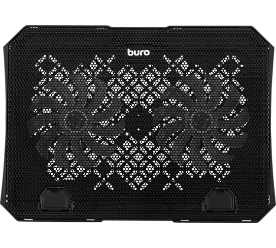 Подставка для ноутбука BURO BU-LCP150-B212 15" 335x265x22 мм, 74.35дБ, 1xUSB, 2x140 мм FAN, 480 г, металлическая сетка 1914406 1