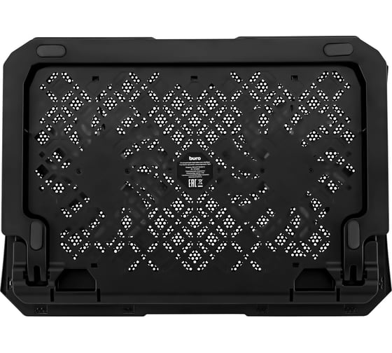 Подставка для ноутбука BURO BU-LCP150-B212 15" 335x265x22 мм, 74.35дБ, 1xUSB, 2x140 мм FAN, 480 г, металлическая сетка 1914406