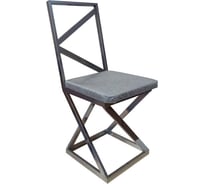 Стул NEW VICTORIA Лофт хром-серый 12514