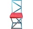 Стул NEW VICTORIA Лофт хром-красный 12513 1