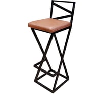 Барный стул NEW VICTORIA "Лофт" черный-коричневый 8522