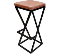 Барный табурет NEW VICTORIA "Лофт" черный-коричневый 982