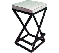 Полубарный табурет NEW VICTORIA "Лофт" черный-бежевый 992