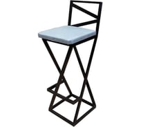 Барный стул NEW VICTORIA "Лофт" черный-серый 8520