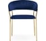 Стул на металлокаркасе Woodville kamelia 1 dark blue / gold 15715 2