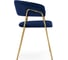 Стул на металлокаркасе Woodville kamelia 1 dark blue / gold 15715 3