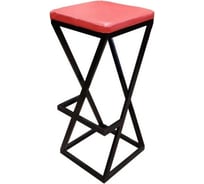 Барный табурет NEW VICTORIA "Лофт" черный-красный 980