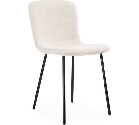 Стул на металлокаркасе Woodville ursa, black/white 15594