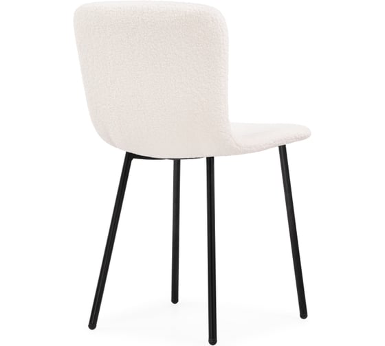 Стул на металлокаркасе Woodville ursa, black/white 15594