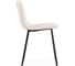Стул на металлокаркасе Woodville ursa, black/white 15594 4