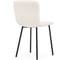 Стул на металлокаркасе Woodville ursa, black/white 15594 5