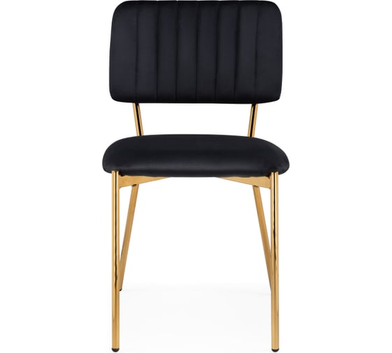 Стул на металлокаркасе Woodville armond, black/gold 15650