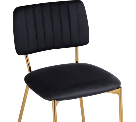 Стул на металлокаркасе Woodville armond, black/gold 15650