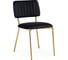 Стул на металлокаркасе Woodville armond, black/gold 15650 1