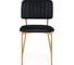 Стул на металлокаркасе Woodville armond, black/gold 15650 2