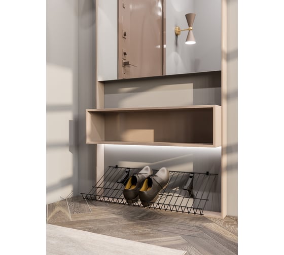 Обувница НАЙДИ 350x600, черный муар SOB-350х600.55