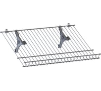 Обувница НАЙДИ 350x600, металлик серебристый SOB-350х600.26