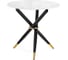 Стеклянный стол Woodville rock, white/black 11772 1