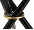 Стеклянный стол Woodville rock, white/black 11772 4