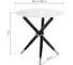 Стеклянный стол Woodville rock, white/black 11772 5