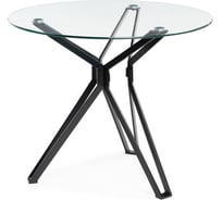 Стеклянный стол Woodville Roko 80 black 15667