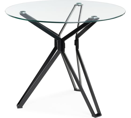 Стеклянный стол Woodville Roko 80 black 15667 1