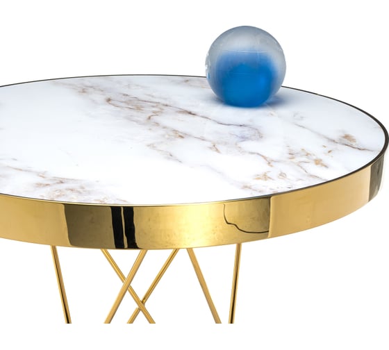Стол Woodville Milena white / gold 11769