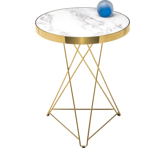 Стол Woodville Milena white / gold 11769