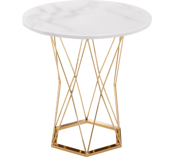 Стол Woodville Melan white / gold 11771 1