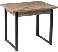 Стол Woodville Форли дуб велингтон / черный матовый 424178