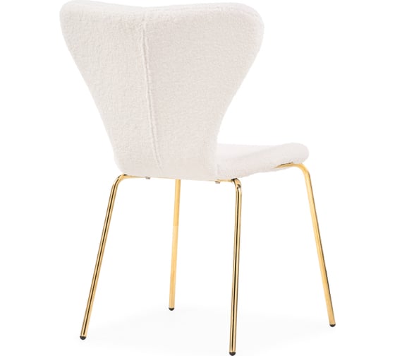 Стул на металлокаркасе Woodville Solo white / gold 15598