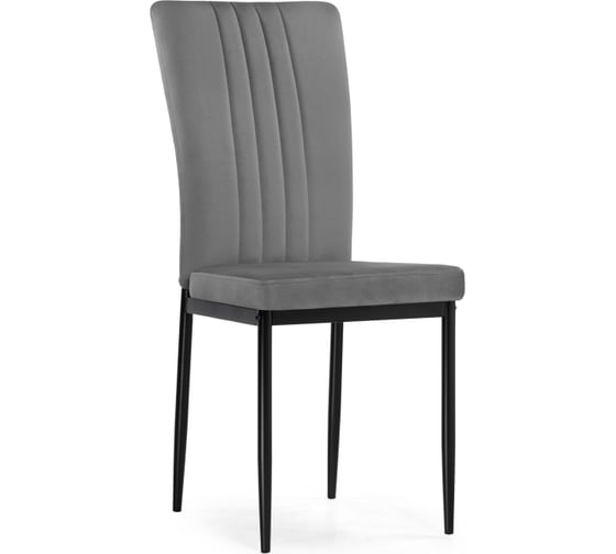 Стул на металлокаркасе Woodville Rek dark gray / black 15639