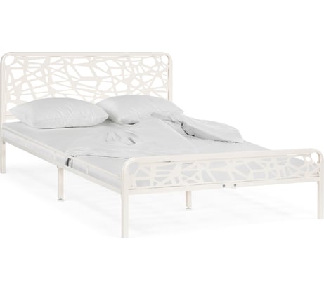 Двуспальная кровать Woodville кубо, 160x200 см, белый 533095