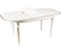 Деревянный стол Woodville romeo, 130(170)х85x75 см, молочный/патина золото 438325 2