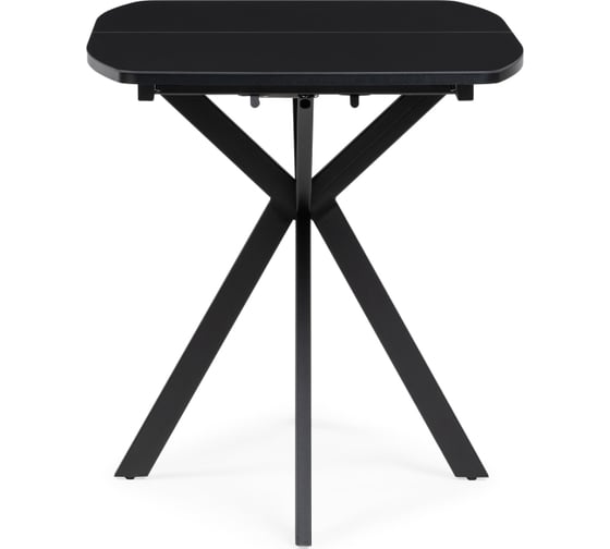 Стеклянный стол Woodville тамаса, 120(150)х70x76 см, черный 551087